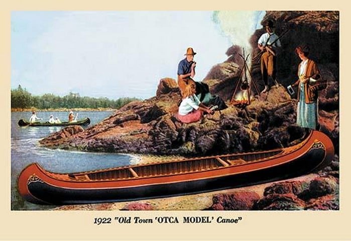 Old Town 'Otca' Model Canoe - 1922