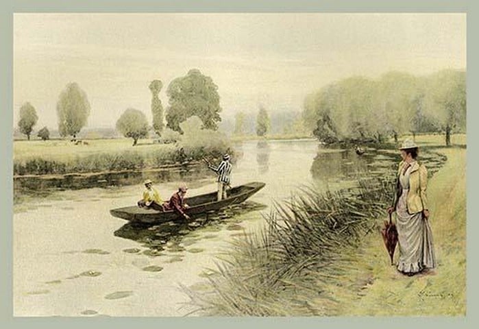 On the Avon Near Stratford by James Leon Williams