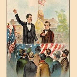 On the Stump with Douglas (Abe Lincoln) by Harriet Putnam