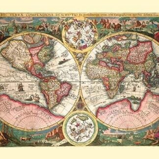 Orbis Terrarum Typus by Jan B. Vrients
