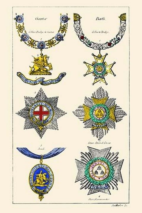 Orders of the Bath & Garter by Hugh Clark