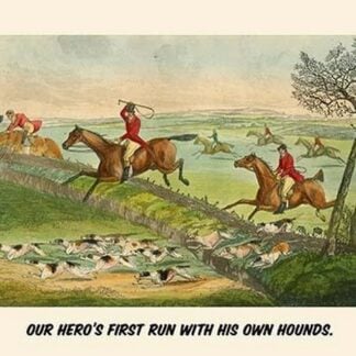 Our Heroes first run with his own hounds by Henry Alken