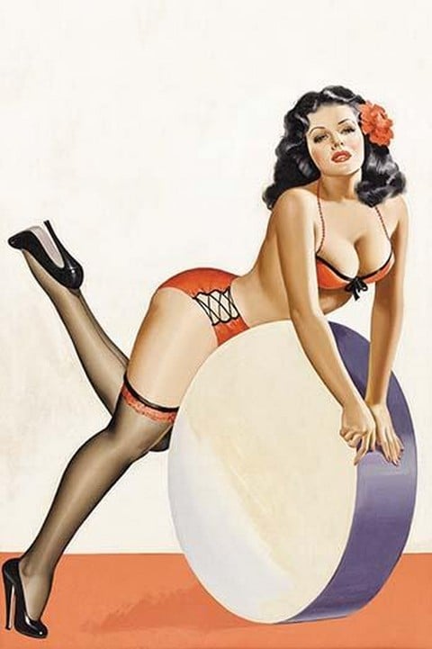 Over a drum; by Peter Driben