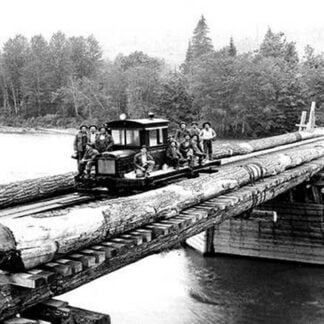 Over the Sauk River! There's Enough to Lose a Few! by Darius Kinsey