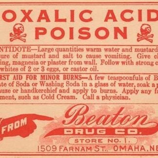 Oxalic Acid - Poison