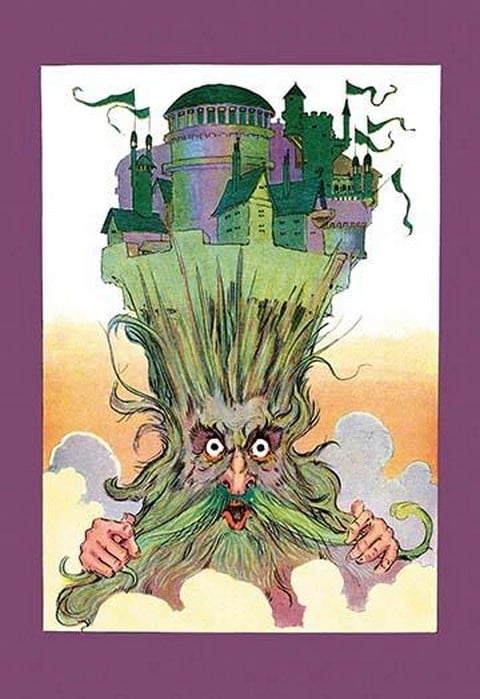 Oz on Ruggedo's Head by John R. Neill
