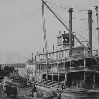 Paddle Wheeler at Levee at Vicksburg