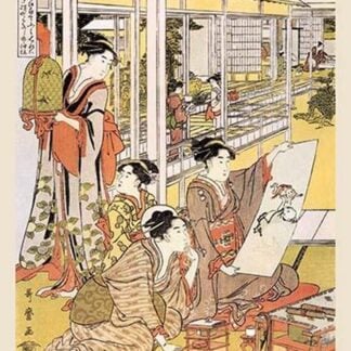 Painting in the House by Kitagawa Utamaro