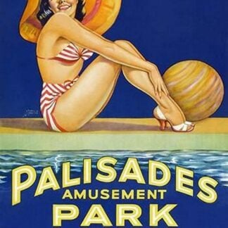 Palisade Amusement Park Surf Bathing by Berkshire Printing