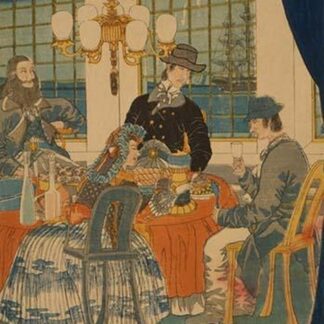 Parlour of a Foreign Mercantile House in Yokohama (Yokohama ijin shokan zashiki no zu) by Utagawa Sadahide