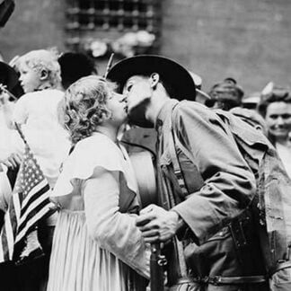 Parting Kiss from a Doughboy leaving for Europe with his 12th New York Regiment