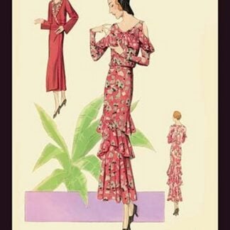 Party Dress with Ruffles and Flowers by Atelier Bachwitz