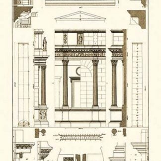 Pediment of Temple at Assisi by J. Buhlmann