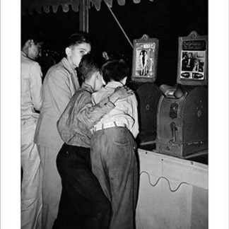 Penny Movies at the South Louisiana State Fair by Russell Lee