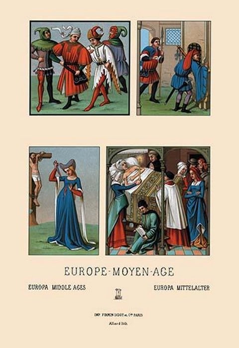 People and Places of Medieval France by Auguste Racinet