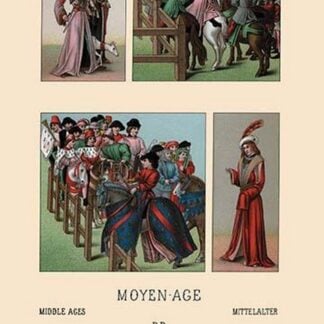 People and Places of the Middle Ages by Auguste Racinet