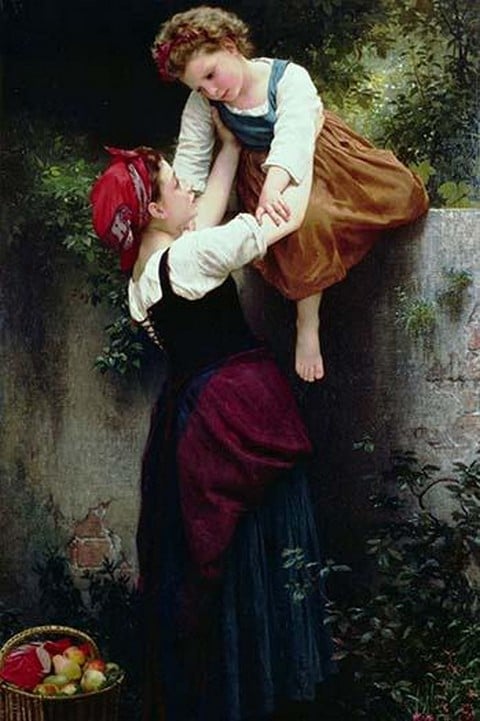 Petites Maraudeuses or Little Thieves by William Bouguereau