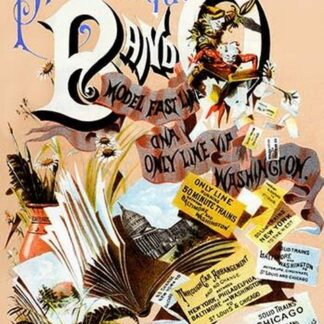 Picturesque B and O Railroad Advertising Poster