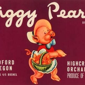Piggy Pears Crate Label