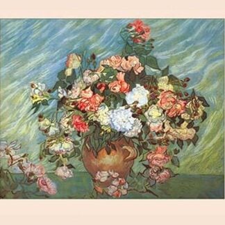 Pink and White Roses by Vincent van Gogh
