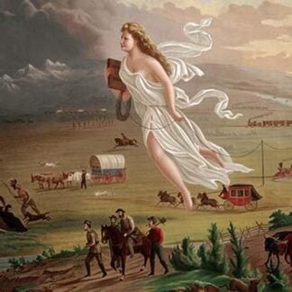 Pioneers travel West by rail and wagon