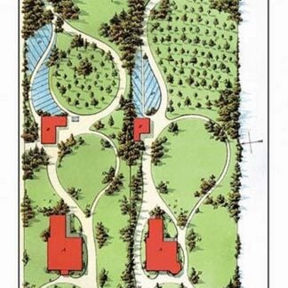 Plan of Two Suburban Residences at Albany