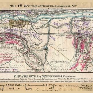 Plan of the Battle of Fredericksburg by Robert Knox Sneden