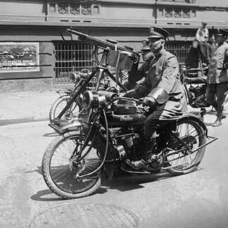 Police Mobile Motorcycle Machine Gun