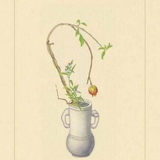 Pomegranate and Gentian by Sofu Teshigawara