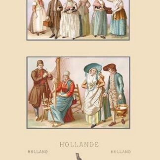 Popular Fashions of Nineteenth Century Holland by Auguste Racinet