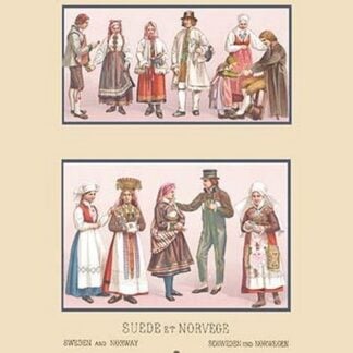Popular Scandinavian Fashions of the Peasant Class by Auguste Racinet