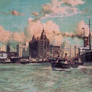 Port Traffic on the River Mersey by Charles Dixon