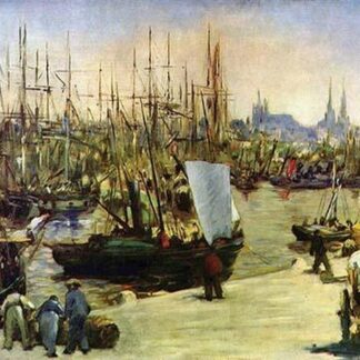Port of Bordeaux by Edouard Manet