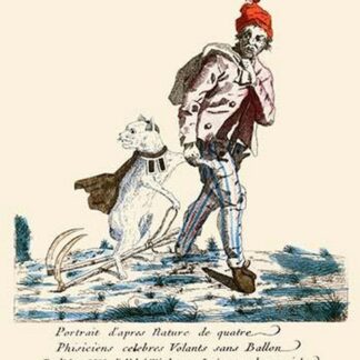 Portrait d'apr s nature de quatre phisiciens celebres volants sans ballon