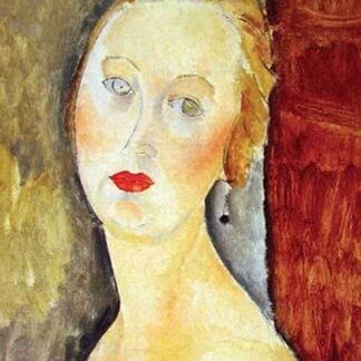 Portrait de Germaine Survage with Earrings by Amadeo Modigliani