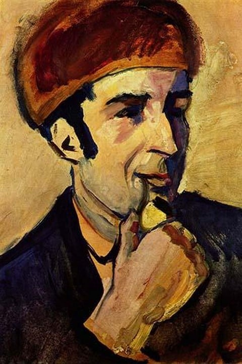 Portrait of Franz Marc by August Macke
