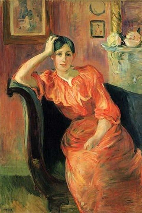 Portrait of Jeanne Pontillon by Berthe Morisot