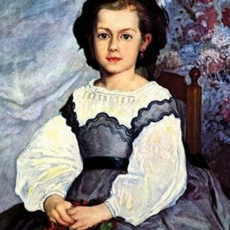 Portrait of Mademoiselle Romaine Lancaux by Pierre-Auguste Renoir