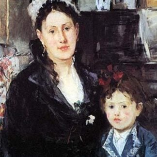 Portrait of Mme Boursier and Daughter by Berthe Morisot