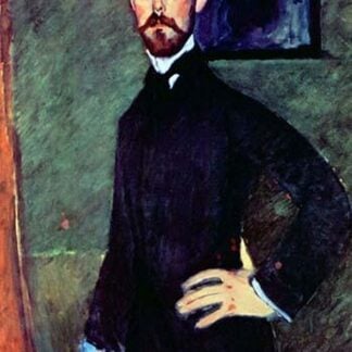 Portrait of Paul Alexandre Before a Green Background by Amadeo Modigliani