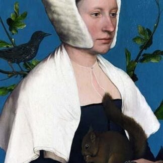 Portrait of a Lady with a Squirrel & a Starling by Hans Holbein the Younger