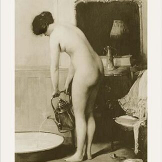 Pouring a Bath by P. Sezille des Essarts