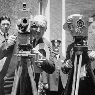 President Harding Tries out a Motion Picture Camera