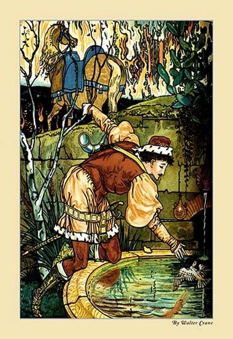 Prince Cheri in the Luminous Forest by Walter Crane