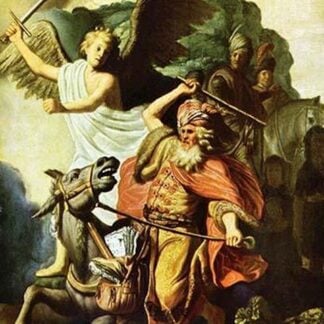 Prophet Balaam and the donkey by Rembrandt Van Rijn