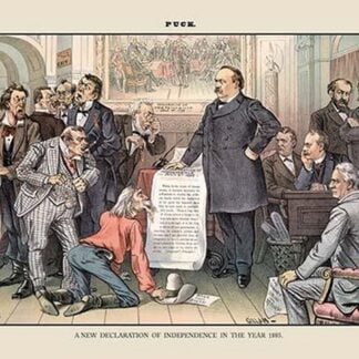 Puck Magazine: A New Declaration of Independence in the Year 1885 by Bernhard Gillam