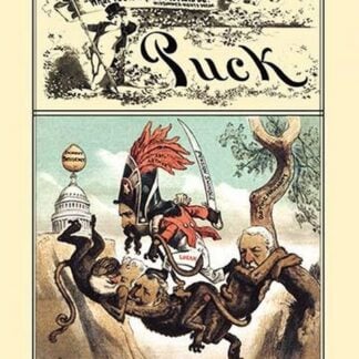 Puck Magazine: A Weak Combination Suspension Bridge by F. Graetz