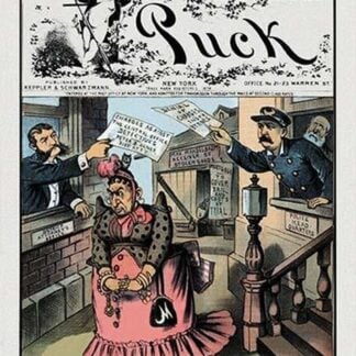 Puck Magazine: An Old Saying Twisted by Frederick Burr Opper