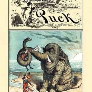 Puck Magazine: Bismarck's Boost by F. Graetz