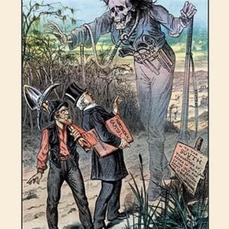 Puck Magazine: Driven Back! by Bernhard Gillam